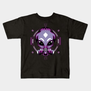 alien space mask Kids T-Shirt